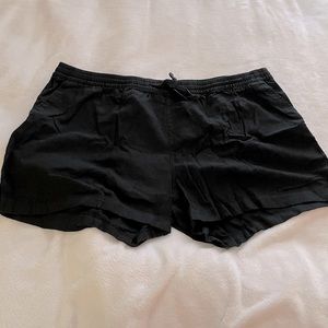 Black cargo shorts